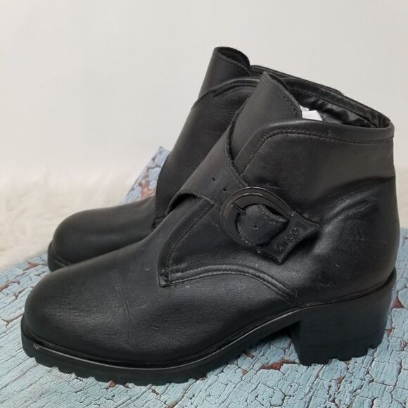 DINGO RUGGED SOLE BLACK BUCKLE CLOSURE BOOT - Picture 2 of 8